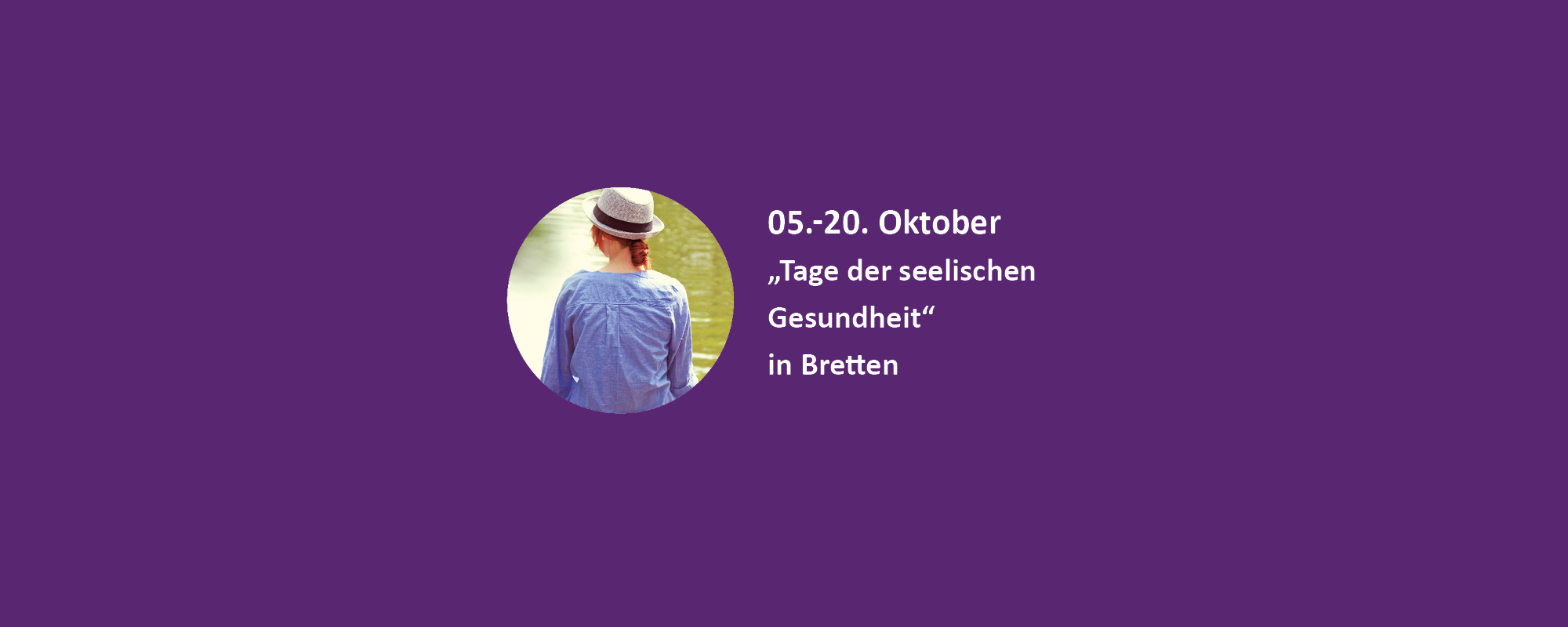 Ankündigung Tage der seelischen Gesundheit